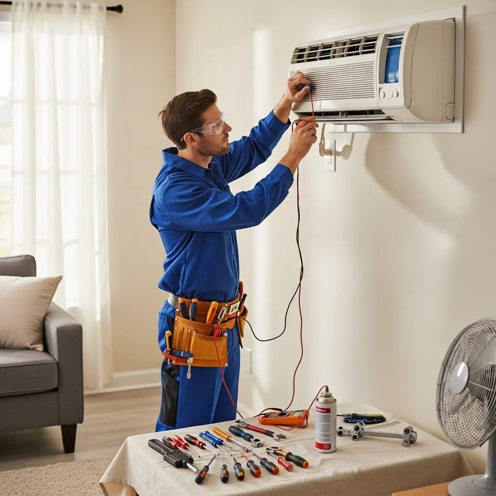 Gördes Sharp Sharp klima gaz dolumu ve bakım – Enerji verimliliği artırıldı. - Teknik servis örneği